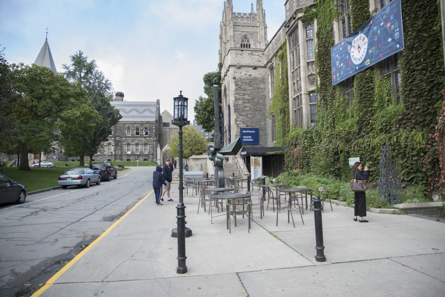 walkway outside of hart house